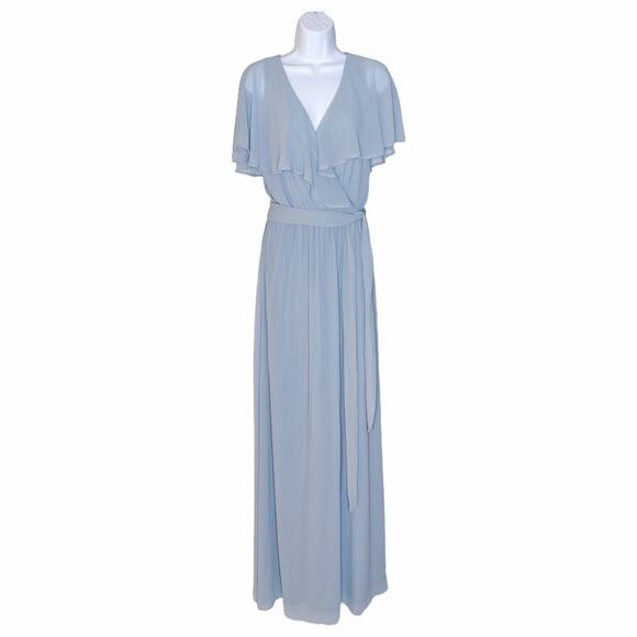 Show Me Your MuMu Audrey Maxi Dress Blue L NWOT - Picture 1 of 7